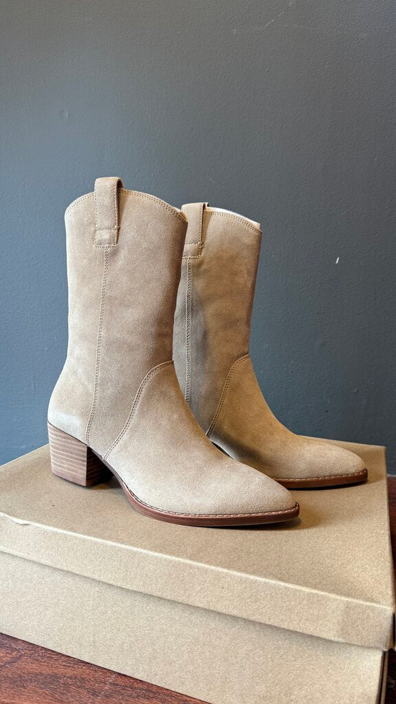 Suede Mid Shaft Boots