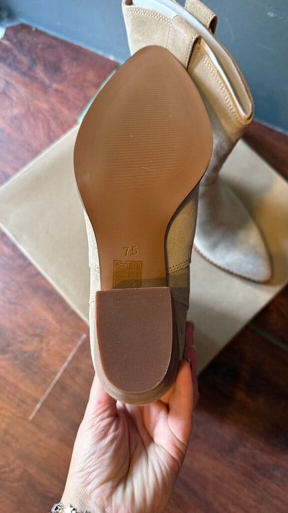 Suede Mid Shaft Boots