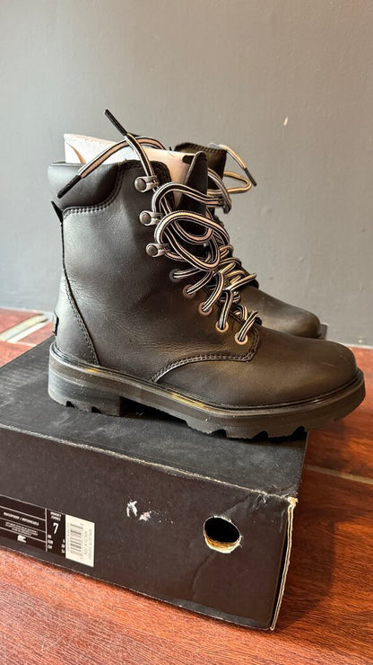 Waterproof Lennox Lace Up Lug Sole Boots