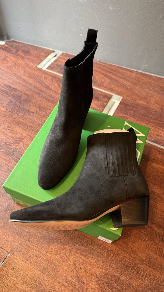 Suede Western Chelsea Booties