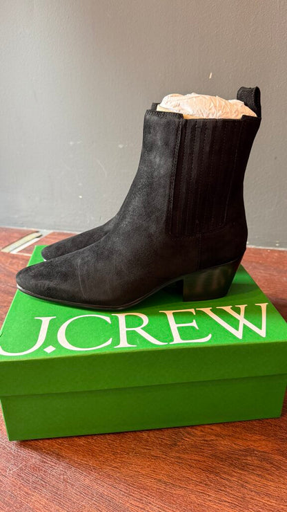 Suede Western Chelsea Booties
