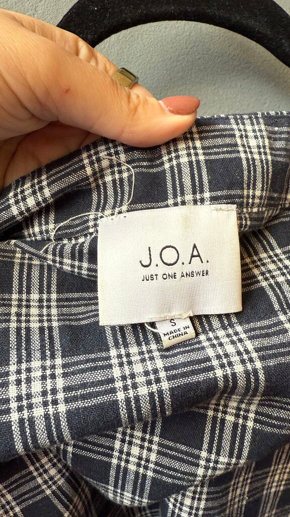 Puff Sleeve Plaid Blouse