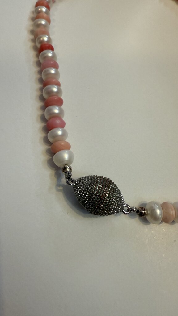 Pink and Pearl Necklace