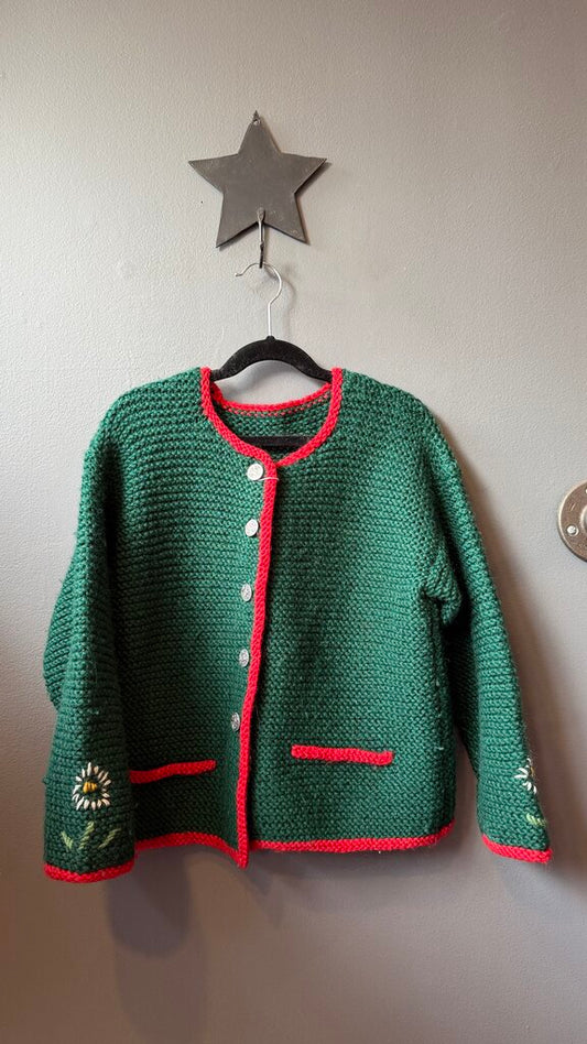 Vintage Knit Cardigan Sweater