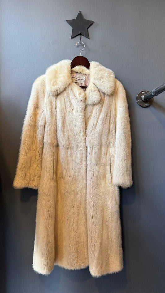 Vintage Ivory Mink Coat
