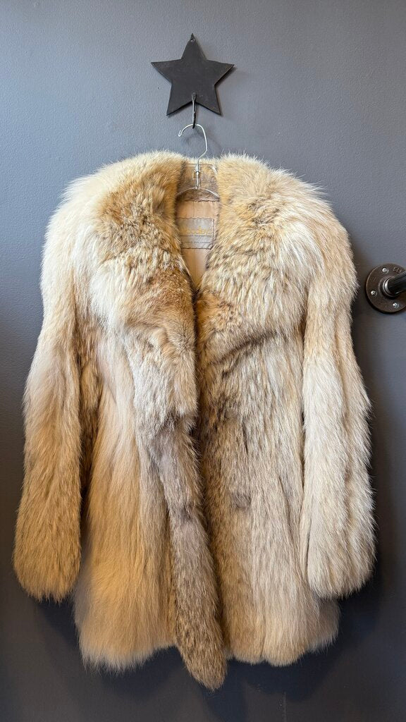 Fox Fur Drawstring Coat