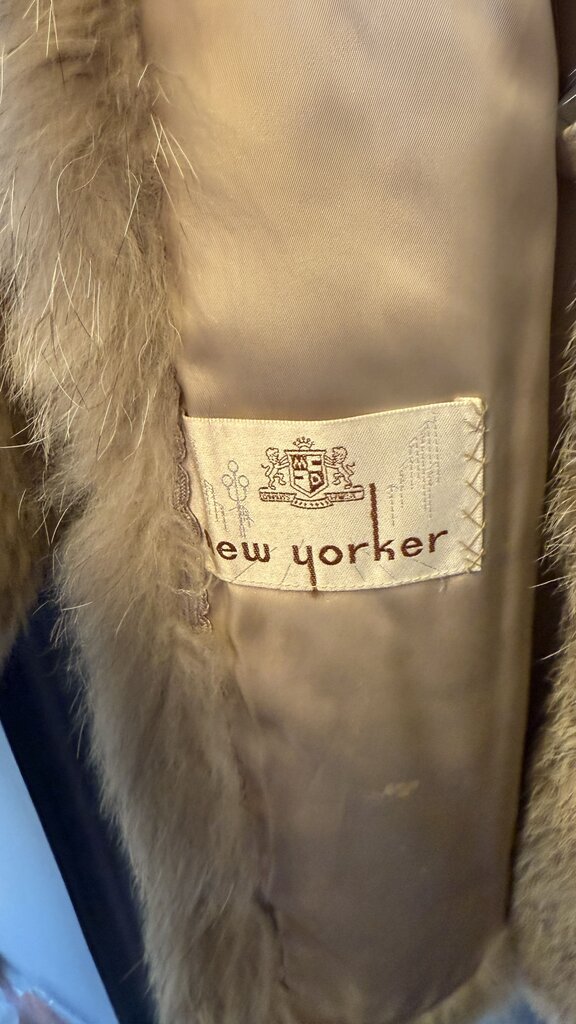 Fox Fur Drawstring Coat