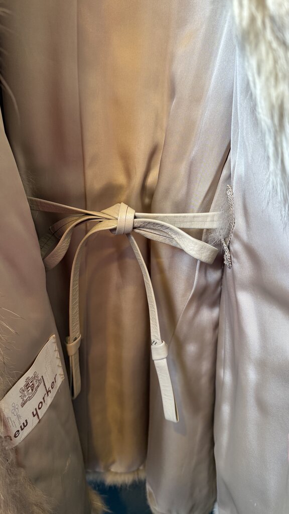 Fox Fur Drawstring Coat