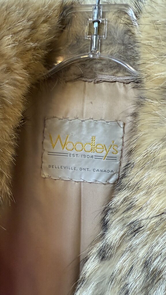 Fox Fur Drawstring Coat