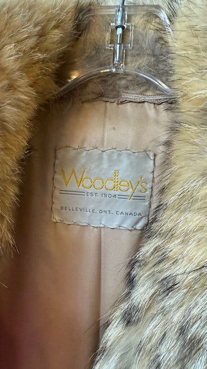 Fox Fur Drawstring Coat