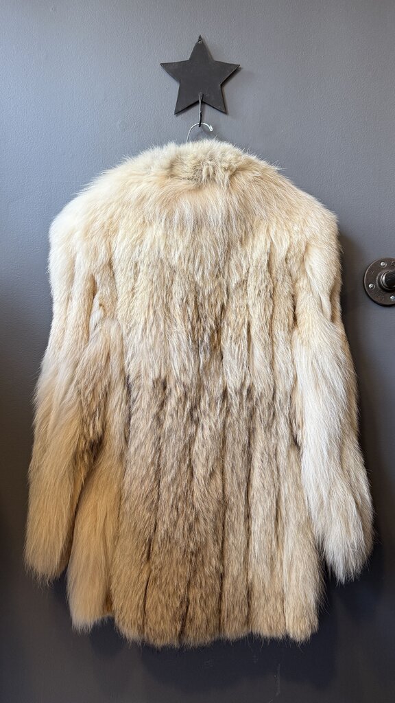 Fox Fur Drawstring Coat