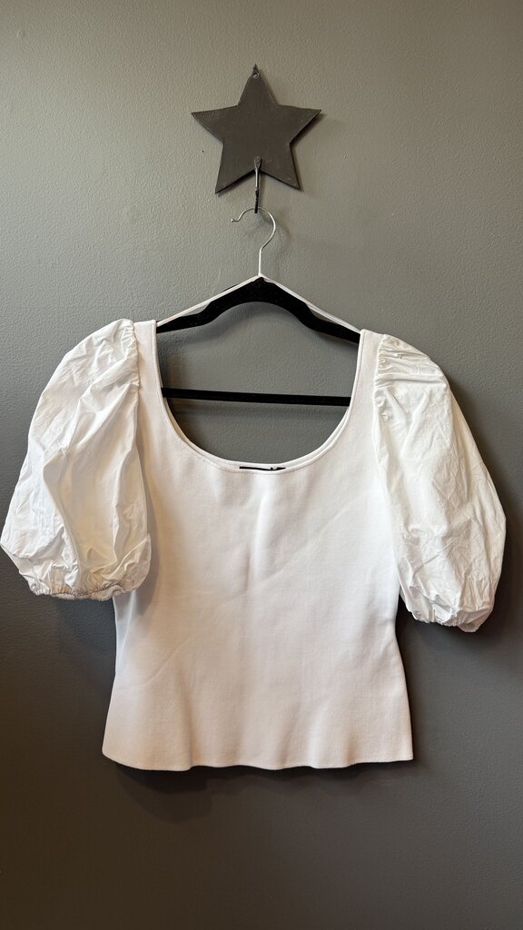 Puff Sleeve Knit Top