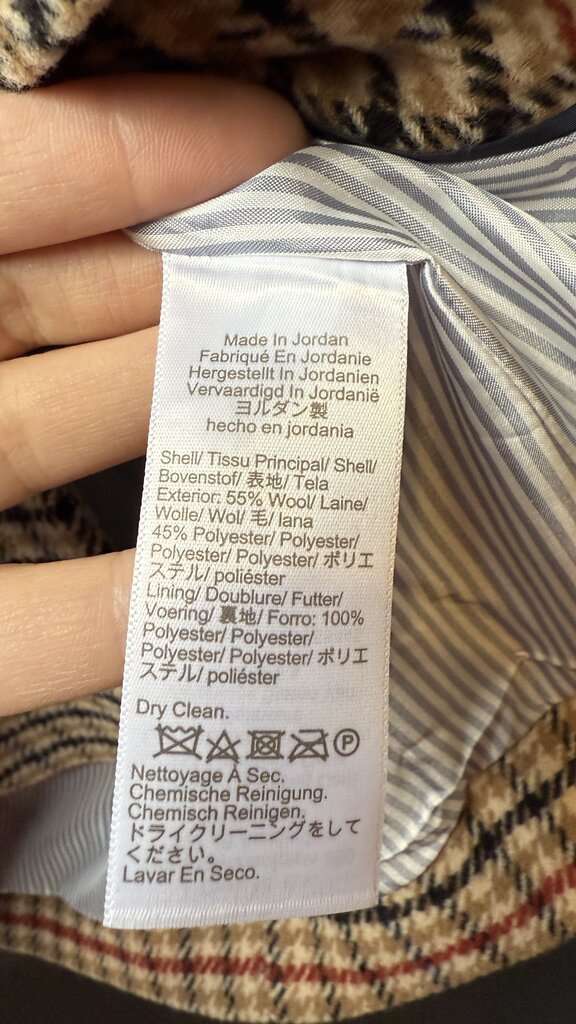 Houndstooth Plaid Schoolboy Blazer