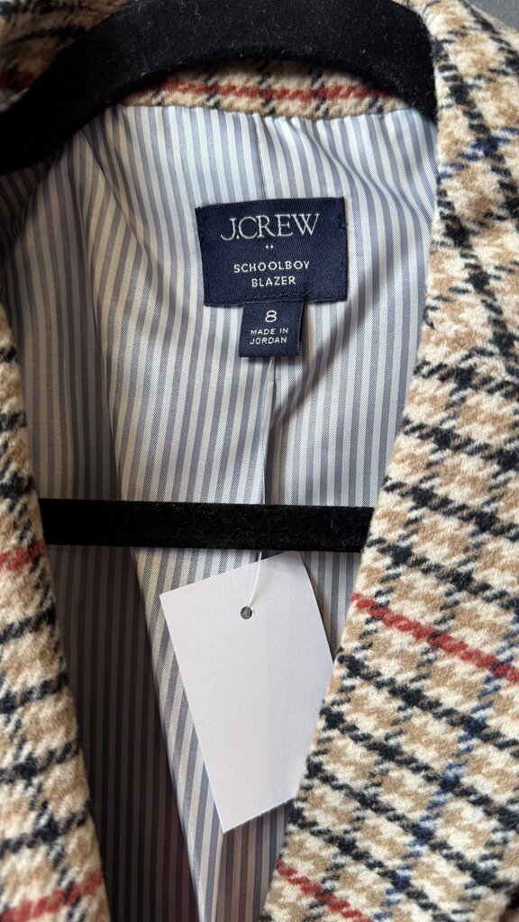 Houndstooth Plaid Schoolboy Blazer