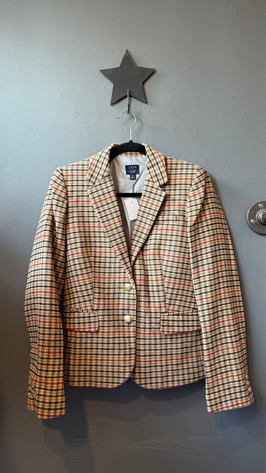 Houndstooth Plaid Schoolboy Blazer