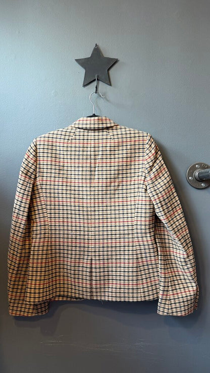 Houndstooth Plaid Schoolboy Blazer