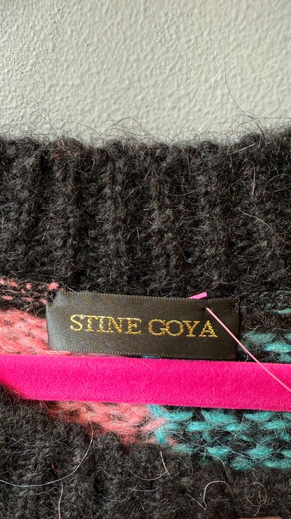 Mohair Blend Patch Work Sweater