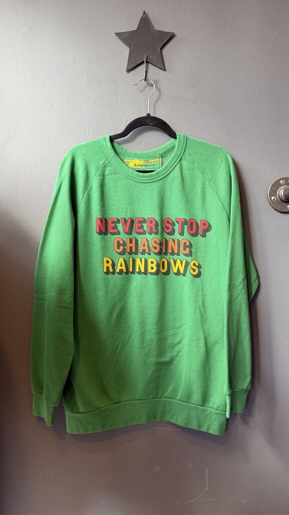 Never Stop Chasing Rainbows Crewneck Sweatshirt