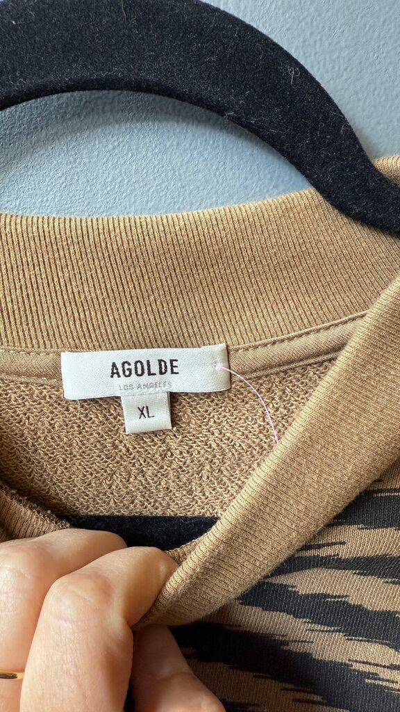 Puff Shoulder Print Sweatshirt