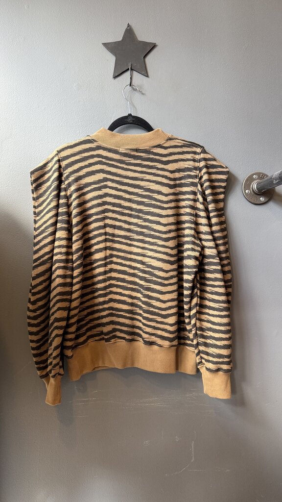 Puff Shoulder Print Sweatshirt