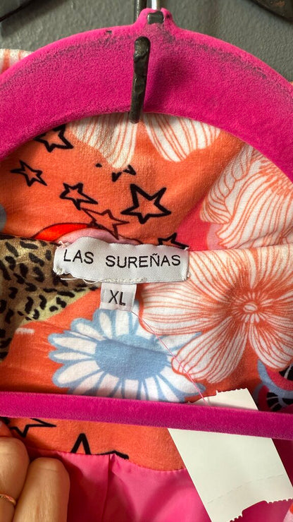 Star Floral Leopard Print Jacket