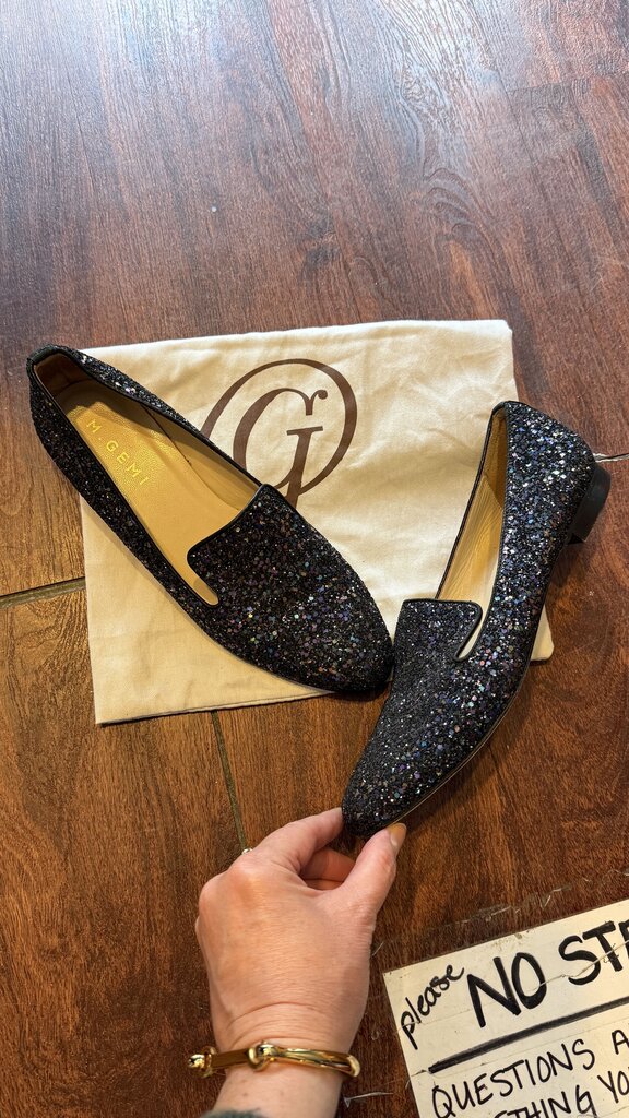 Glitter Loafer Flats