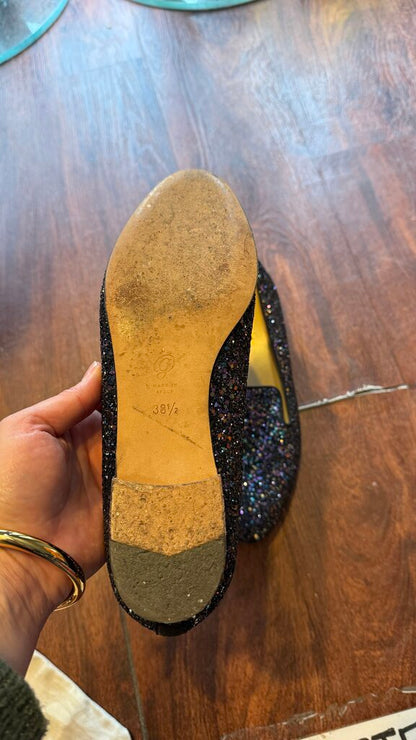 Glitter Loafer Flats