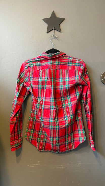 Tartan With Cashmere Button Up Shirt