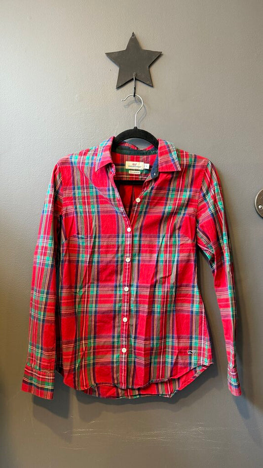 Tartan With Cashmere Button Up Shirt