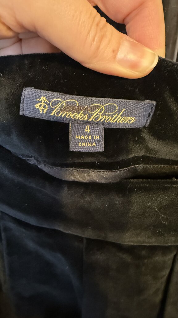 Pleated Velvet Knee Length Skirt