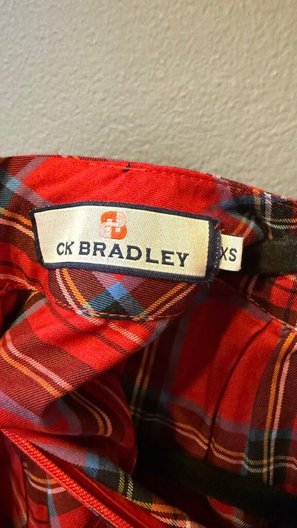 Tartan High Neck Blouse