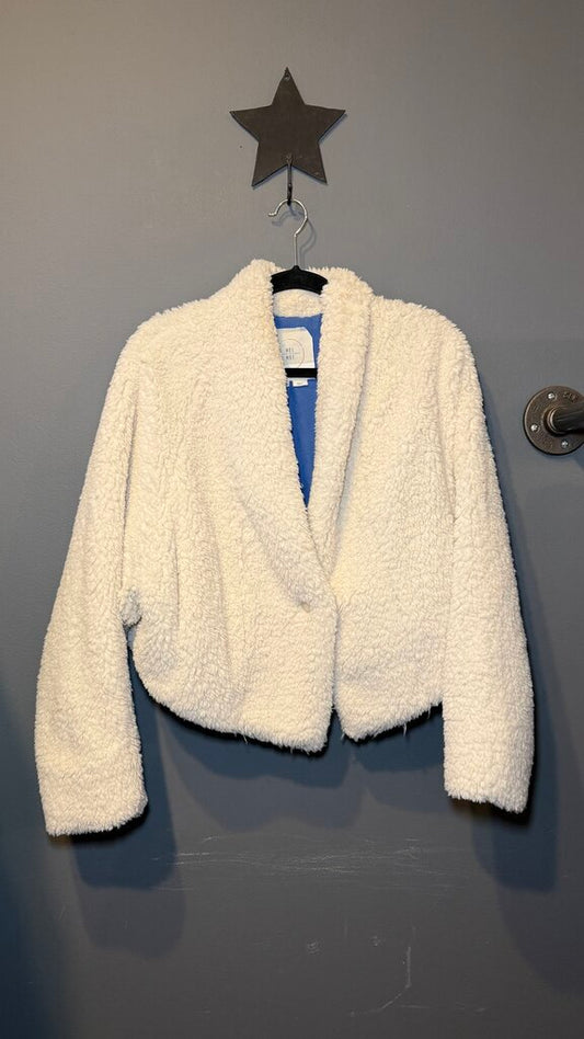 Faux Sherpa Crop Jacket