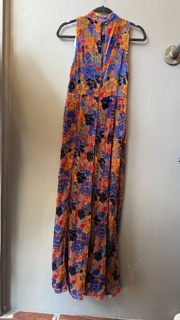 Velvet Burnout Wide Leg Jumpsuit