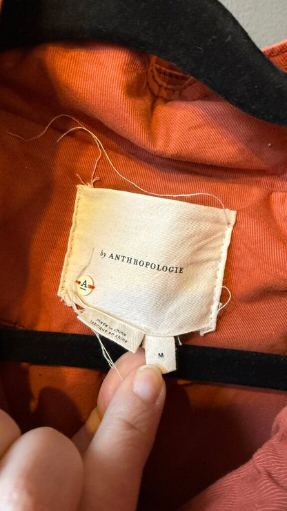 Long Canvas Hooded Jacket