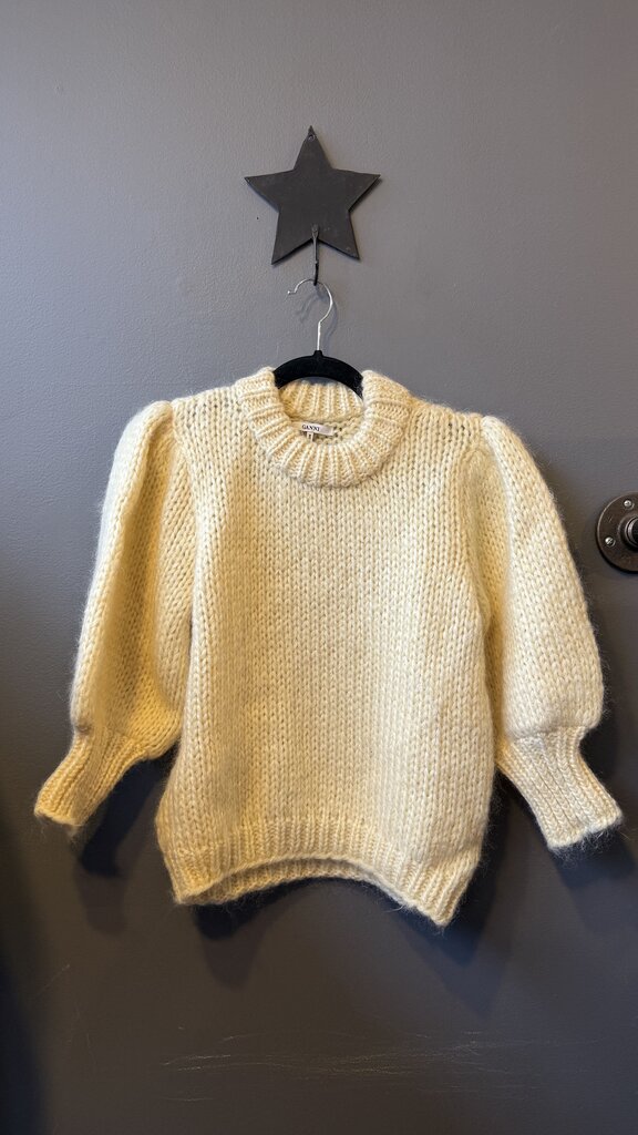Julliard Mohair Puff Sleeve Sweater