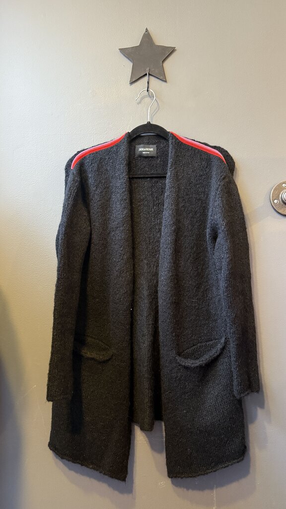 Mohair Blend Chunky Cardigan Sweater