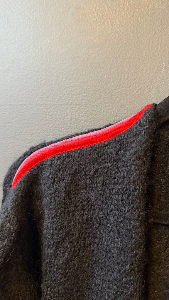 Mohair Blend Chunky Cardigan Sweater