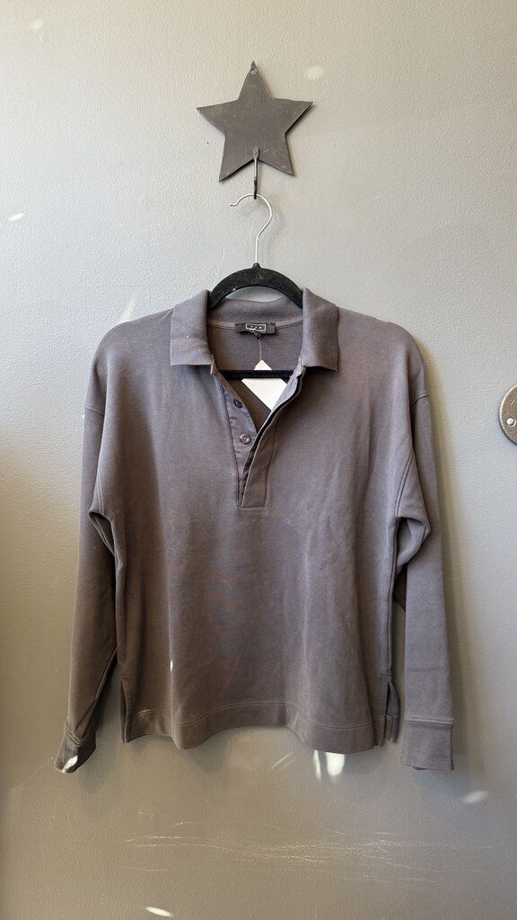 Longsleeve Sueded Polo Shirt