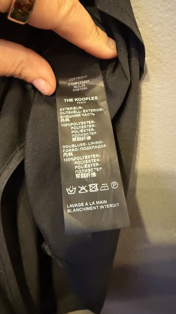 Metallic Dot Wrap Blouse