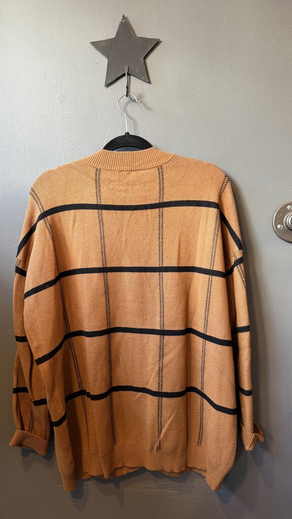 Windowpane Cardigan Sweater