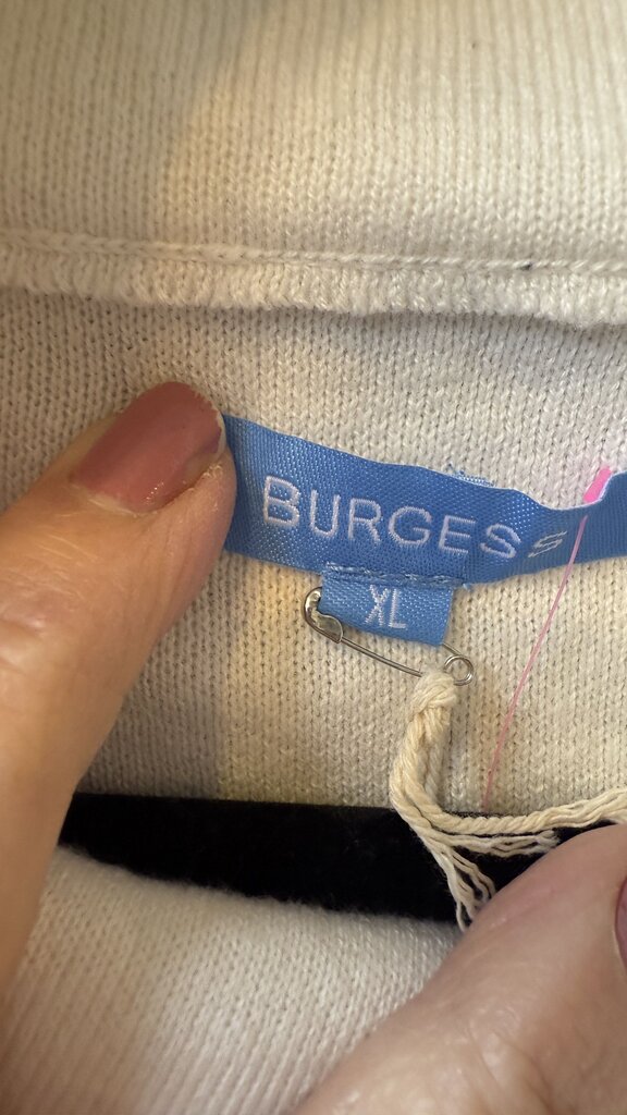 Funnelneck Tunic Cotton Cashmere Sweater