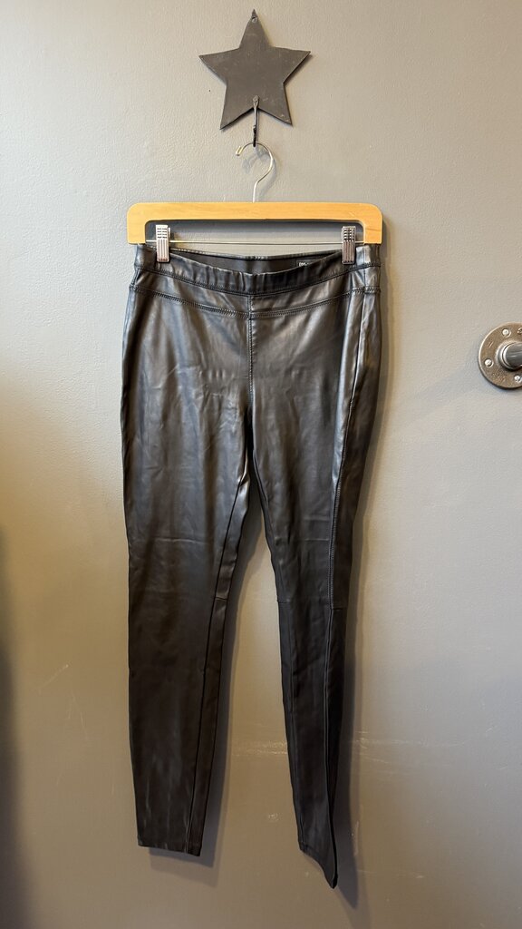 Faux Leather Pull On Leggings