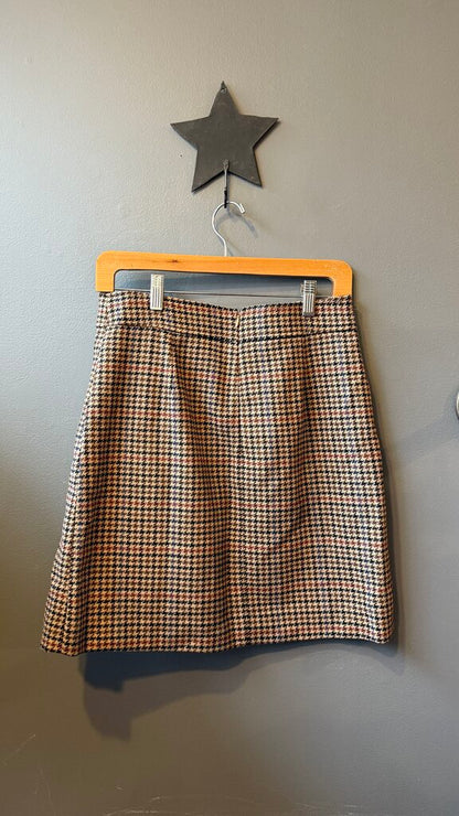 Houndstooth Mini Skirt