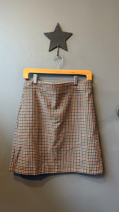 Houndstooth Mini Skirt