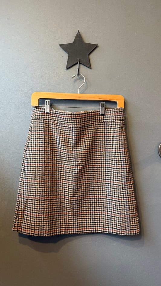 Houndstooth Mini Skirt