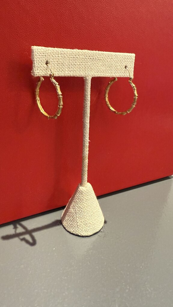 Bamboo Gold Hoops
