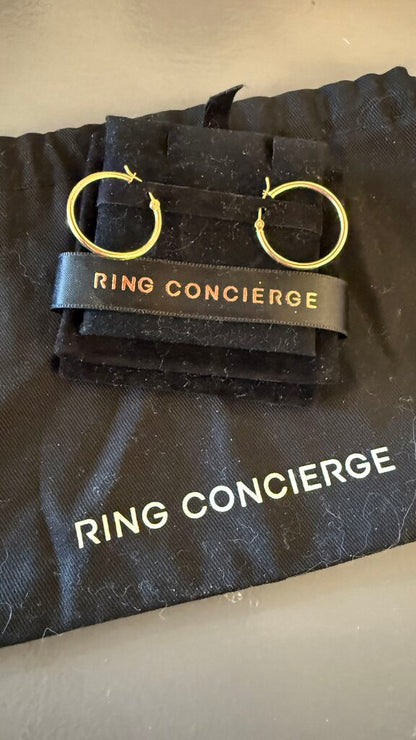 RingConcierge 14K Hollow Hoop Earrings