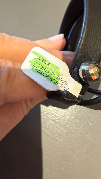 Sheryl Lowe Leather Triple Bracelet