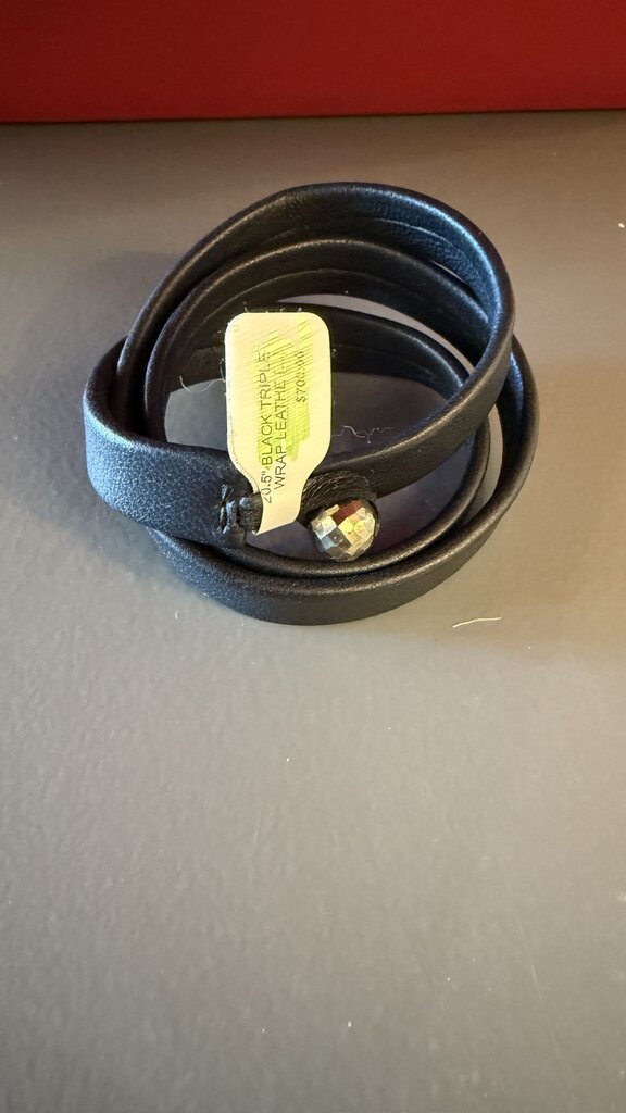 Sheryl Lowe Leather Triple Bracelet