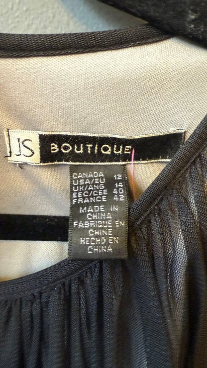 High Neck Tulle Beaded Dress